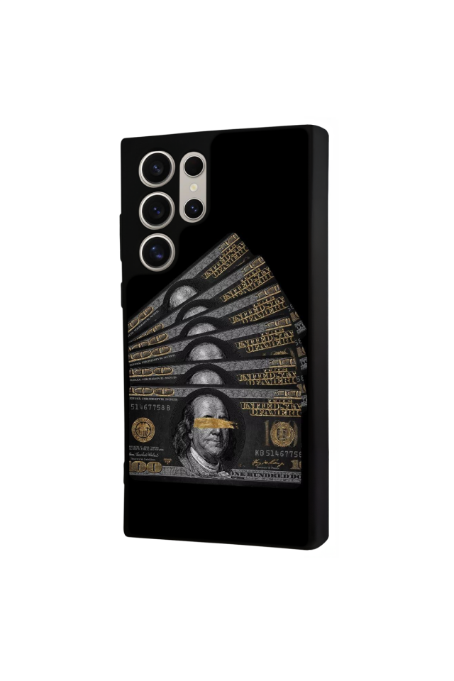 Samsung Galaxy S23 Ultra Uyumlu Para Tasarımlı Glossy Premium Kılıf