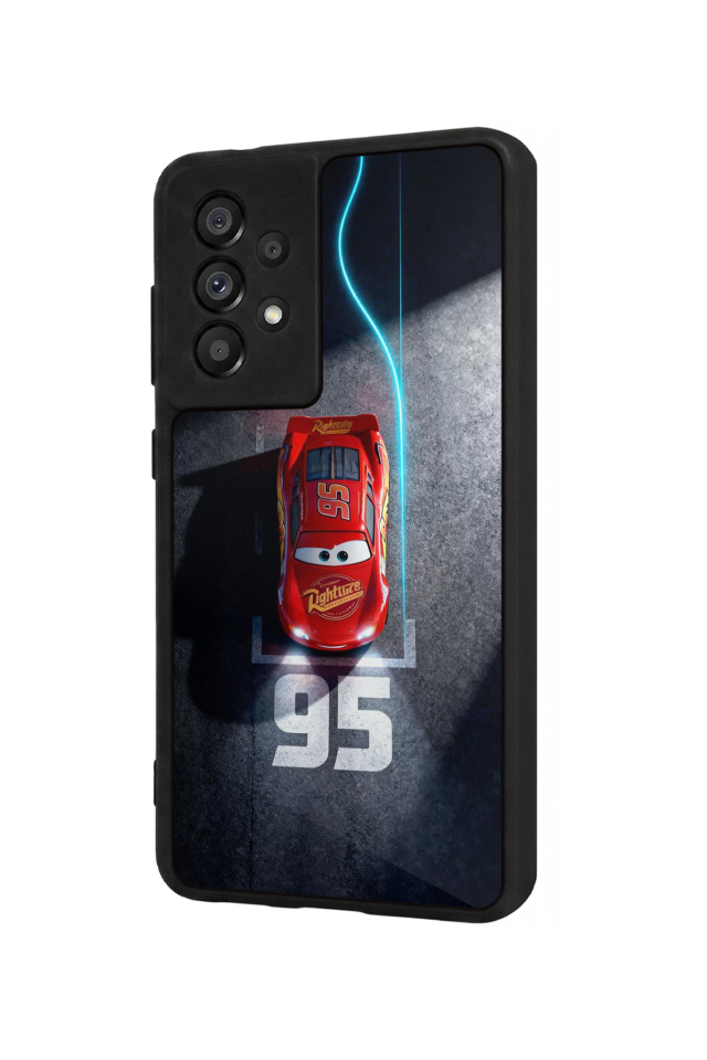 Samsung Galaxy A73 Uyumlu Şimsek McQueen Tasarımlı Glossy Premium Kılıf