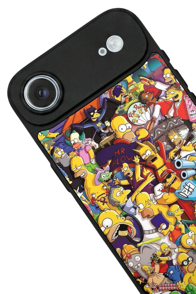 iPhone 17 Air Uyumlu The Simpsons Tasarımlı Glossy Premium Kılıf