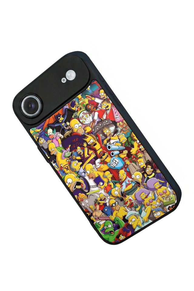 iPhone 17 Air Uyumlu The Simpsons Tasarımlı Glossy Premium Kılıf