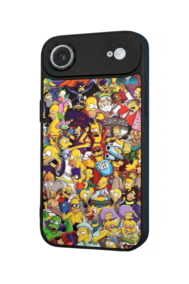 iPhone 17 Air Uyumlu The Simpsons Tasarımlı Glossy Premium Kılıf