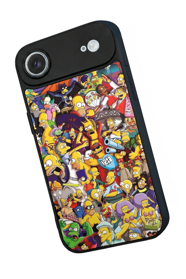 iPhone 17 Air Uyumlu The Simpsons Tasarımlı Glossy Premium Kılıf