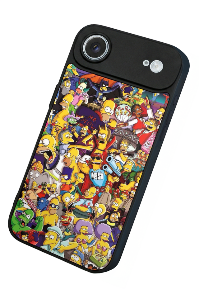 iPhone 17 Air Uyumlu The Simpsons Tasarımlı Glossy Premium Kılıf