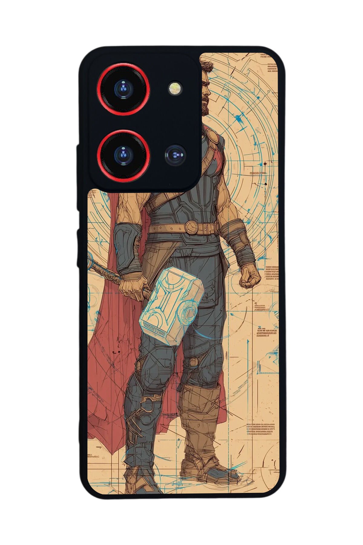 Reeder S19 Max Pro S 108MP Uyumlu Thor Tasarımlı Glossy Premium Kılıf