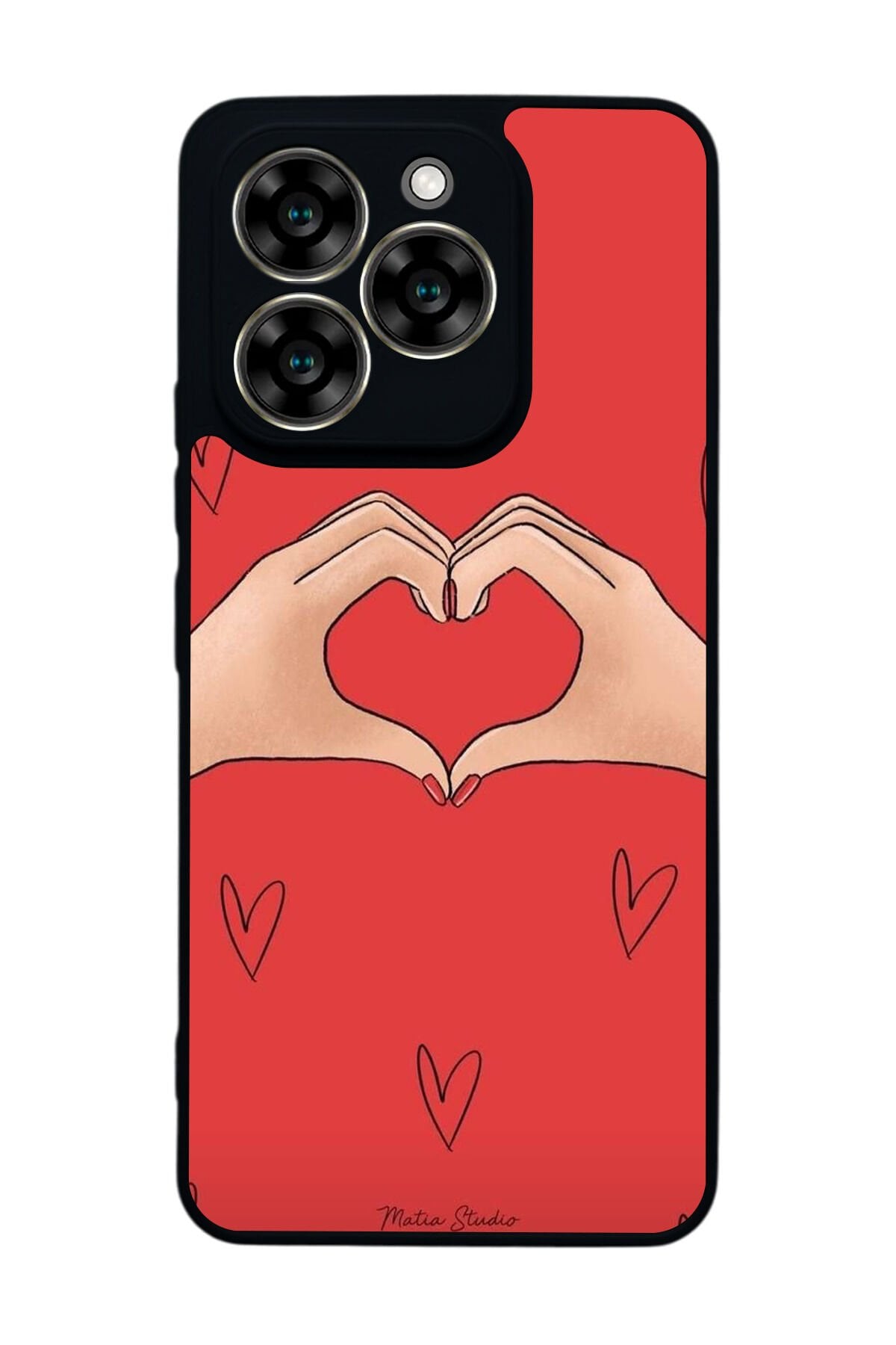 Reeder S919 Uyumlu Kalp Love Tasarımlı Glossy Premium Kılıf