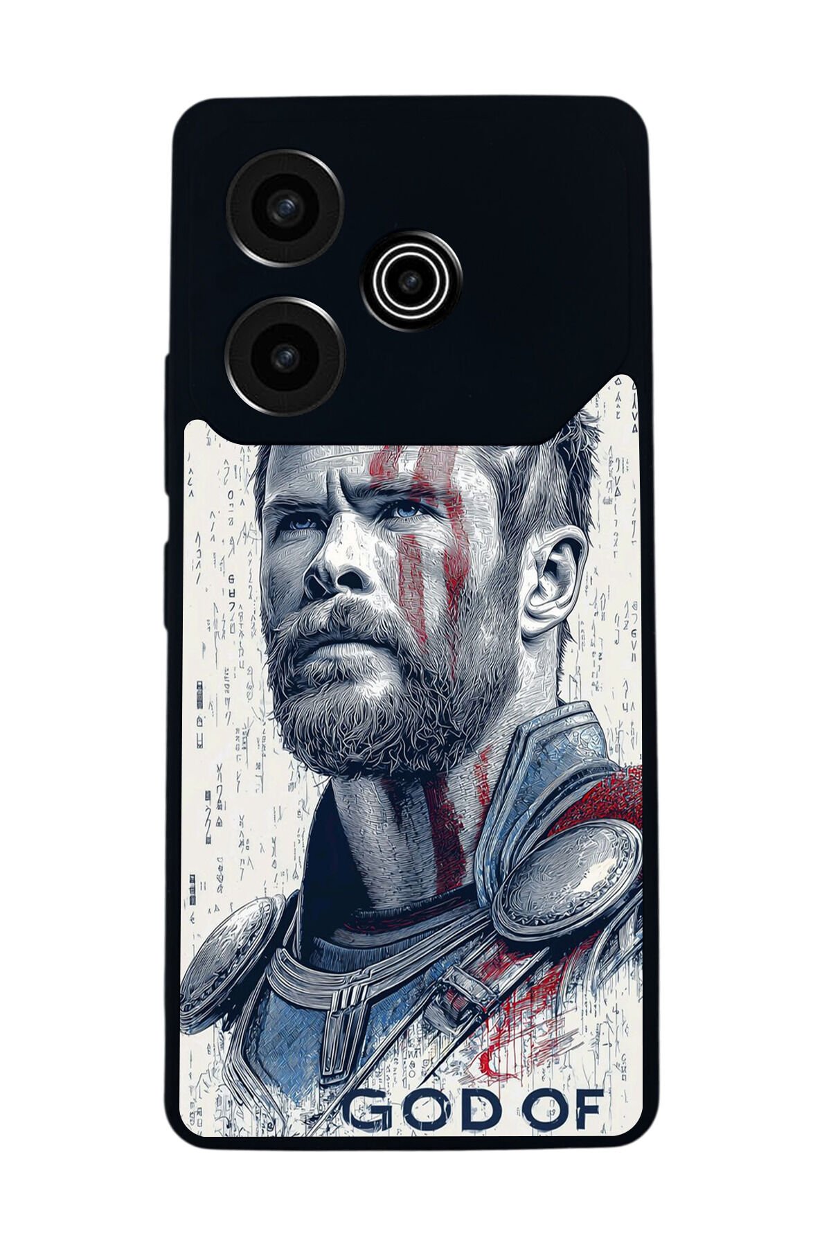 Tecno Pova 6 Uyumlu Thor Tasarımlı Glossy Premium Kılıf