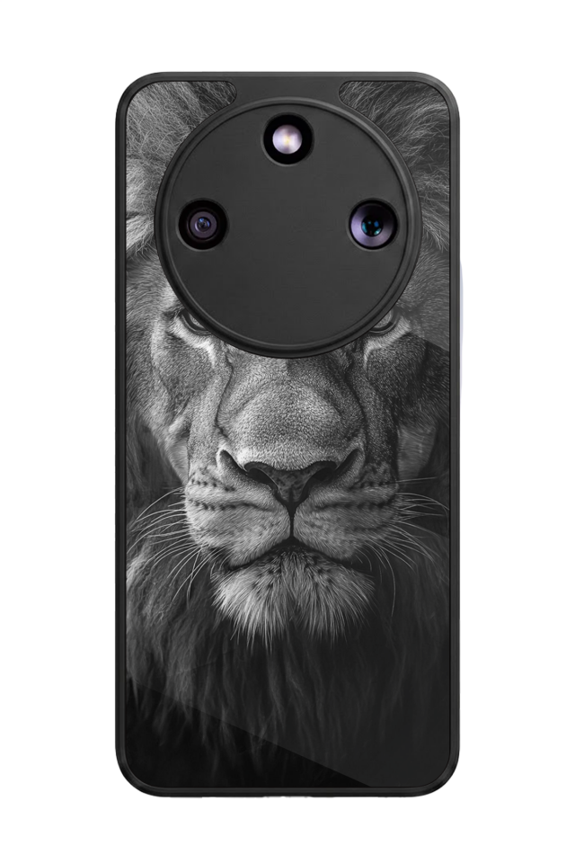 Honor Magic 8 Lite Uyumlu Aslan Tasarımlı Glossy Premium Kılıf