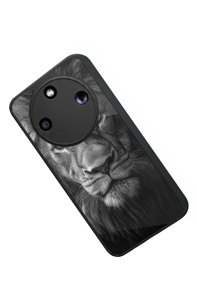 Honor Magic 8 Lite Uyumlu Aslan Tasarımlı Glossy Premium Kılıf