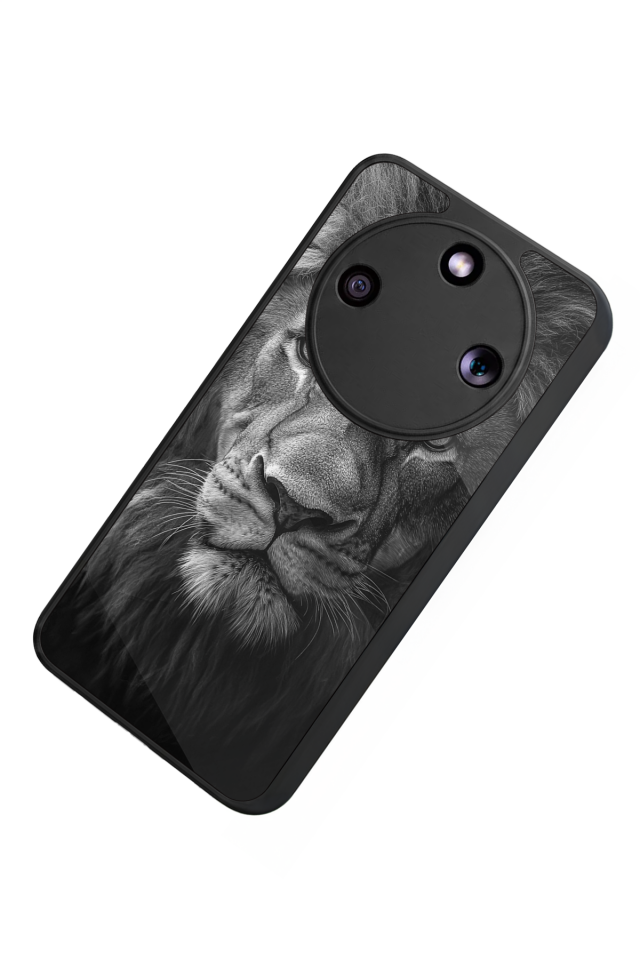 Honor Magic 8 Lite Uyumlu Aslan Tasarımlı Glossy Premium Kılıf