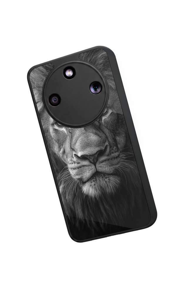 Honor Magic 8 Lite Uyumlu Aslan Tasarımlı Glossy Premium Kılıf