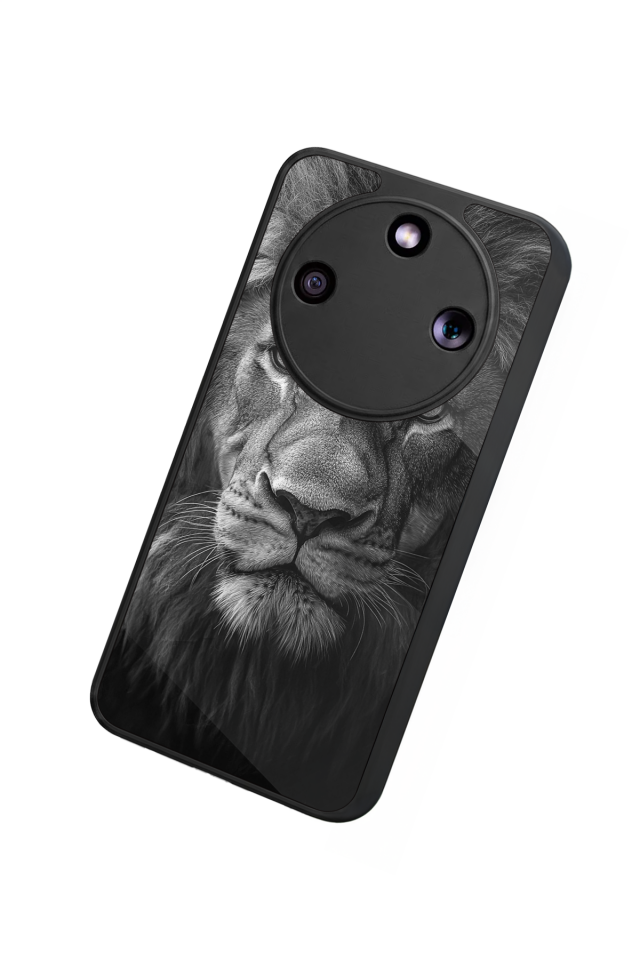 Honor Magic 8 Lite Uyumlu Aslan Tasarımlı Glossy Premium Kılıf