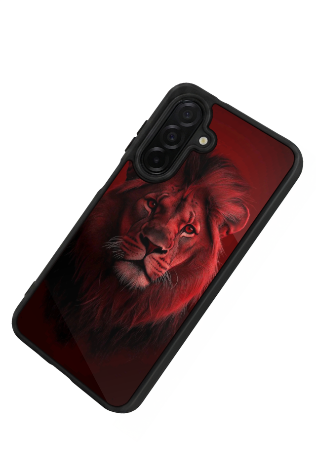 Samsung Galaxy A36 Uyumlu Aslan Tasarımlı Glossy Premium Kılıf
