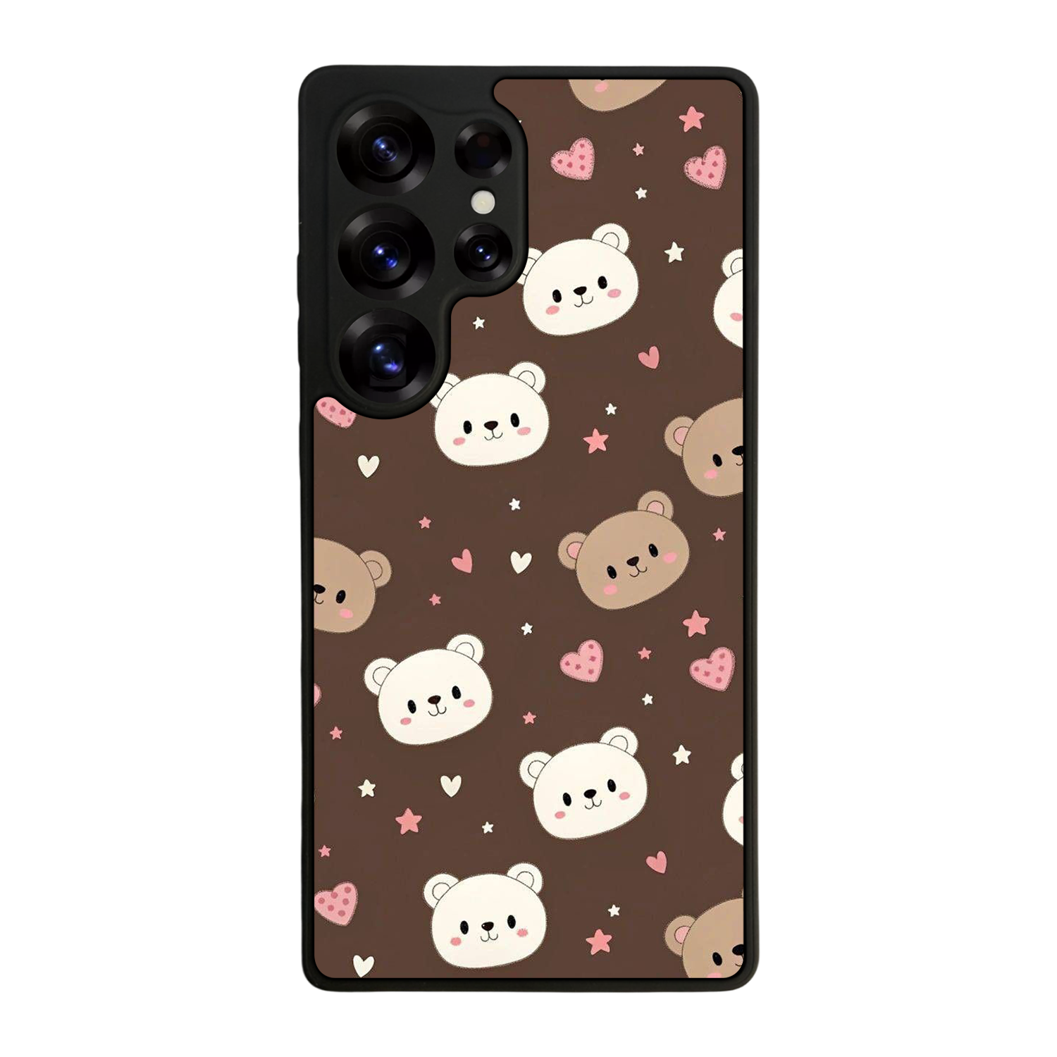 Samsung Galaxy S25 Ultra Uyumlu Ayı Tasarımlı Glossy Premium Kılıf