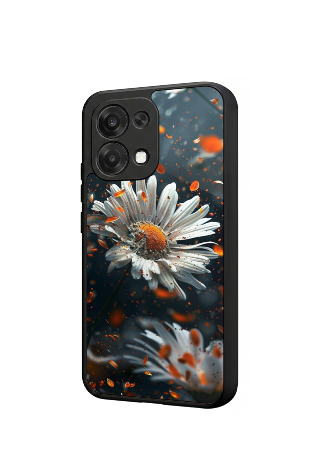Oppo A6 Pro Uyumlu Cicek Tasarımlı Glossy Premium Kılıf