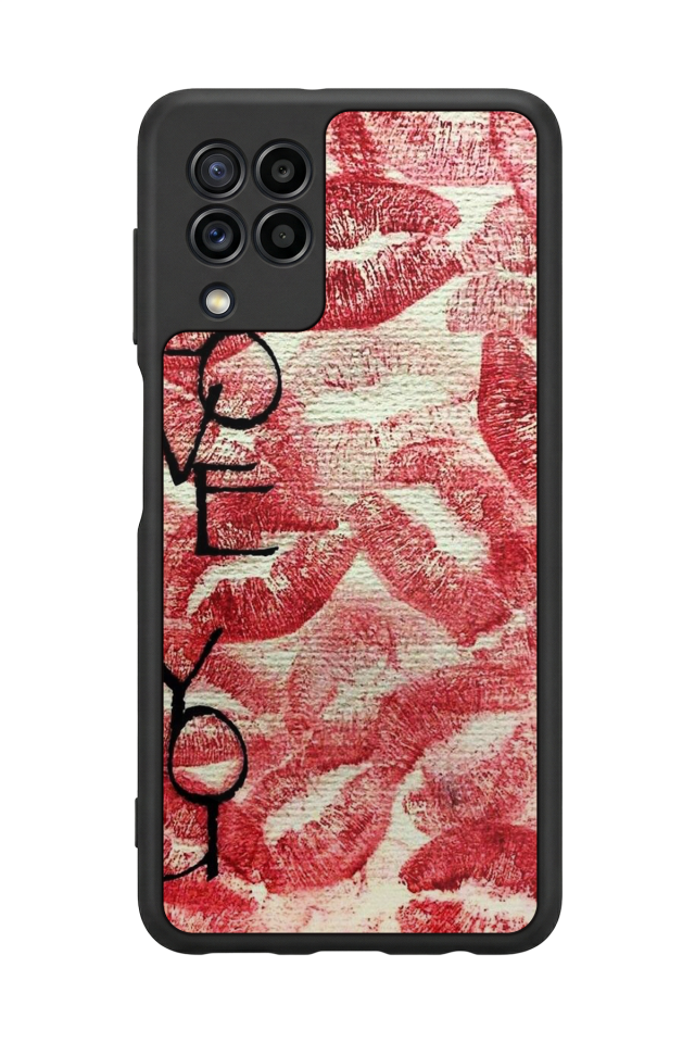 Samsung Galaxy M32 Uyumlu Dudak Tasarımlı Glossy Premium Kılıf