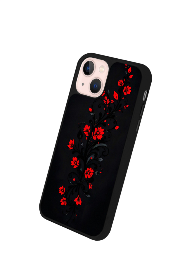 iPhone 15 Plus Uyumlu Floral Tasarımlı Glossy Premium Kılıf