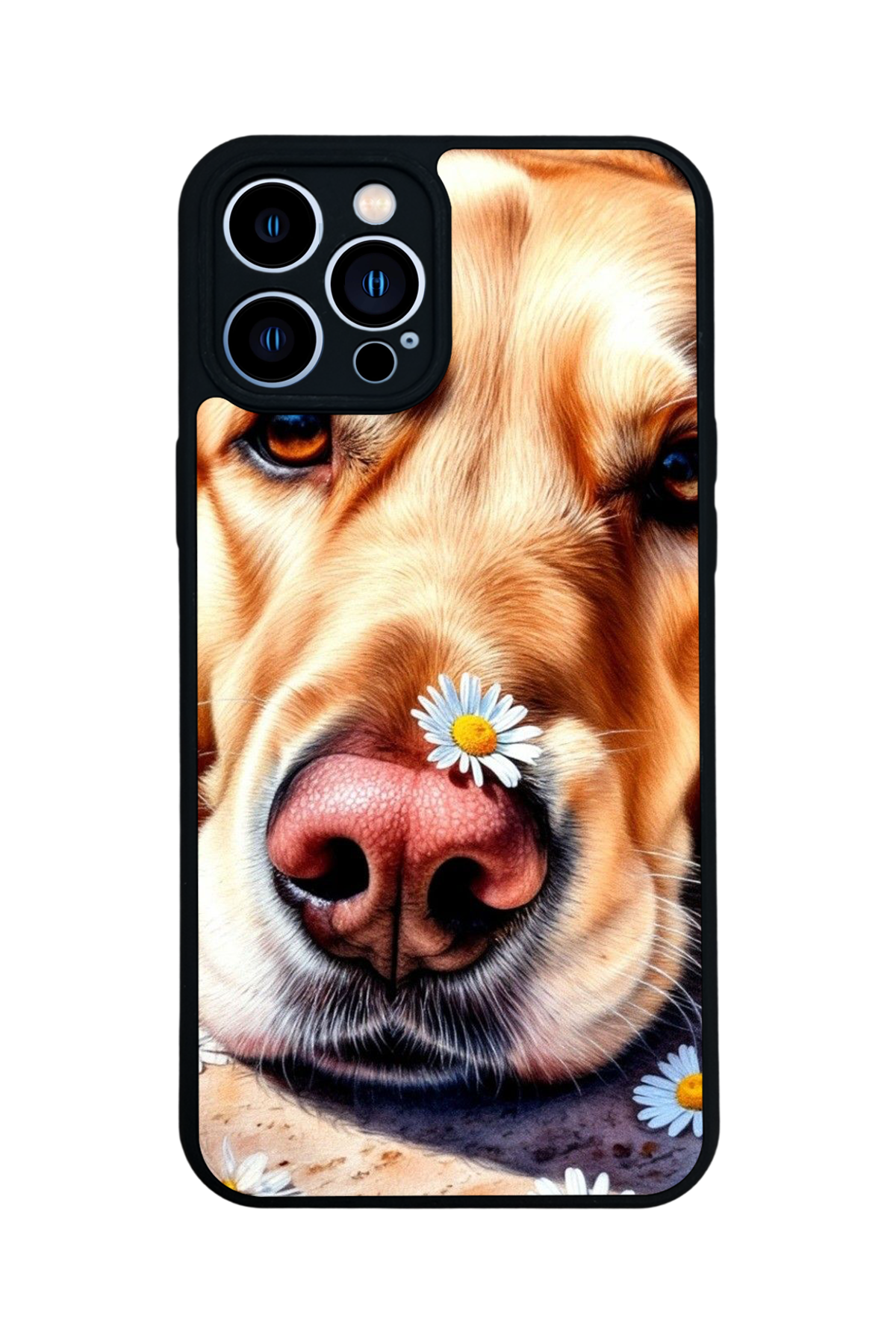 iPhone 13 Pro Max Uyumlu Golden Kopek Tasarımlı Glossy Premium Kılıf