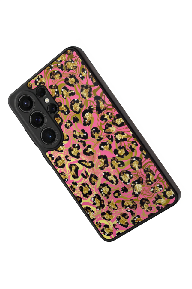 Samsung Galaxy S26 Ultra Uyumlu Hologram Leopar Tasarımlı Glossy Premium Kılıf