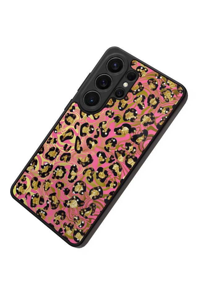 Samsung Galaxy S26 Ultra Uyumlu Hologram Leopar Tasarımlı Glossy Premium Kılıf