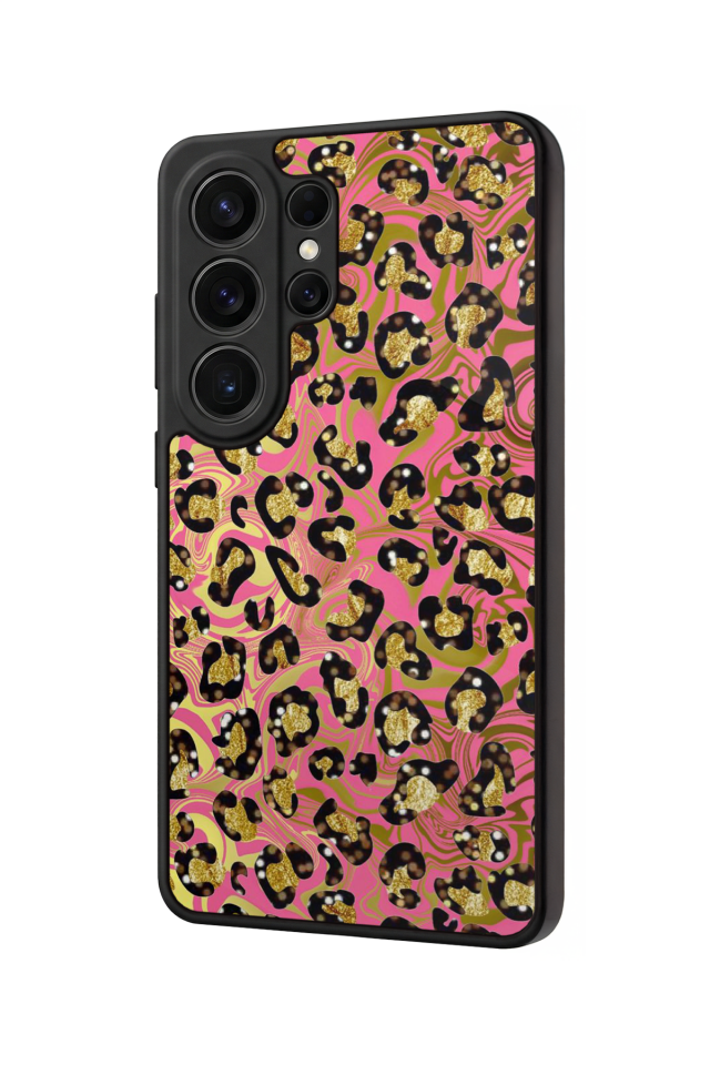 Samsung Galaxy S26 Ultra Uyumlu Hologram Leopar Tasarımlı Glossy Premium Kılıf