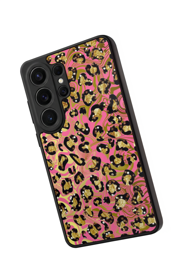 Samsung Galaxy S26 Ultra Uyumlu Hologram Leopar Tasarımlı Glossy Premium Kılıf