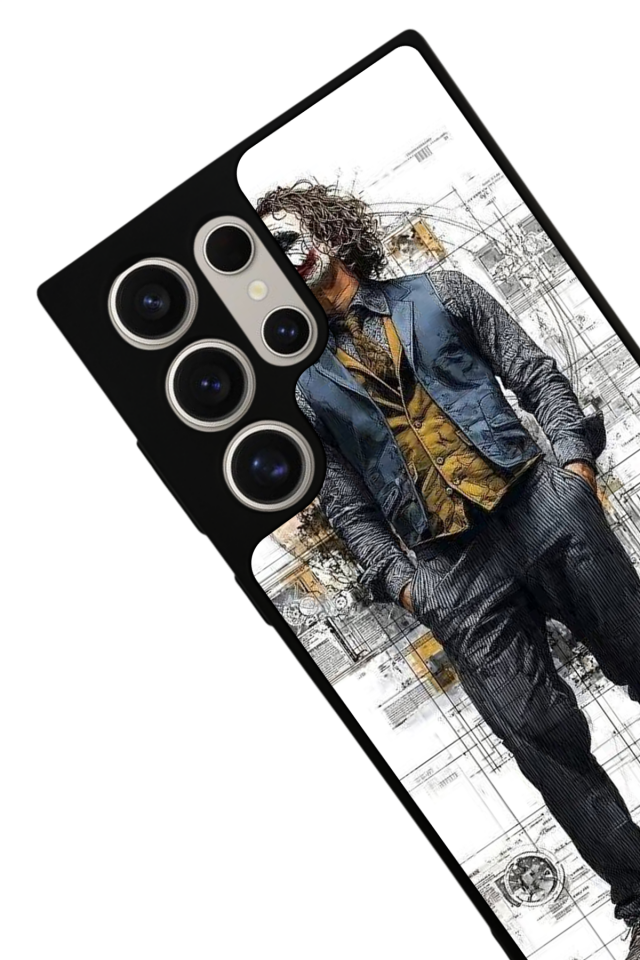 Samsung Galaxy S23 Ultra Uyumlu Joker Tasarımlı Glossy Premium Kılıf