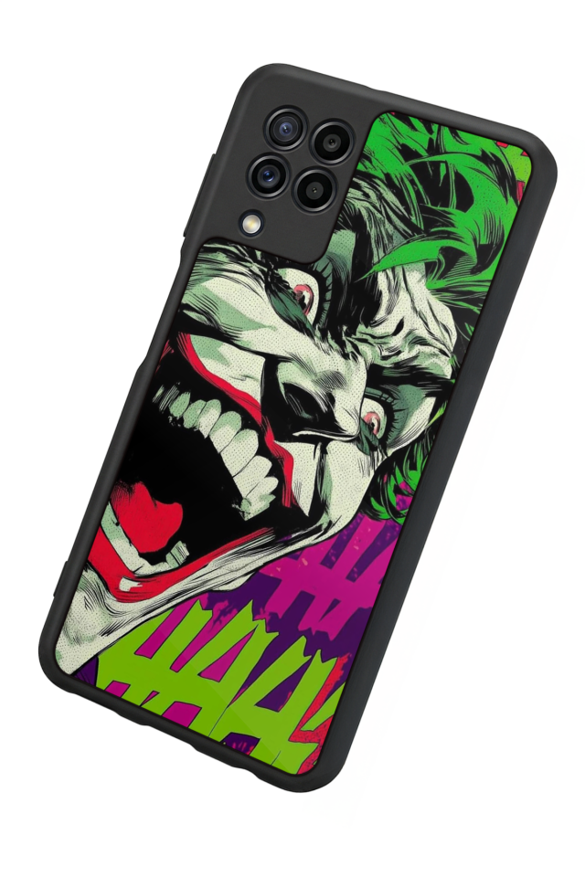Samsung Galaxy M22 Uyumlu Joker Tasarımlı Glossy Premium Kılıf