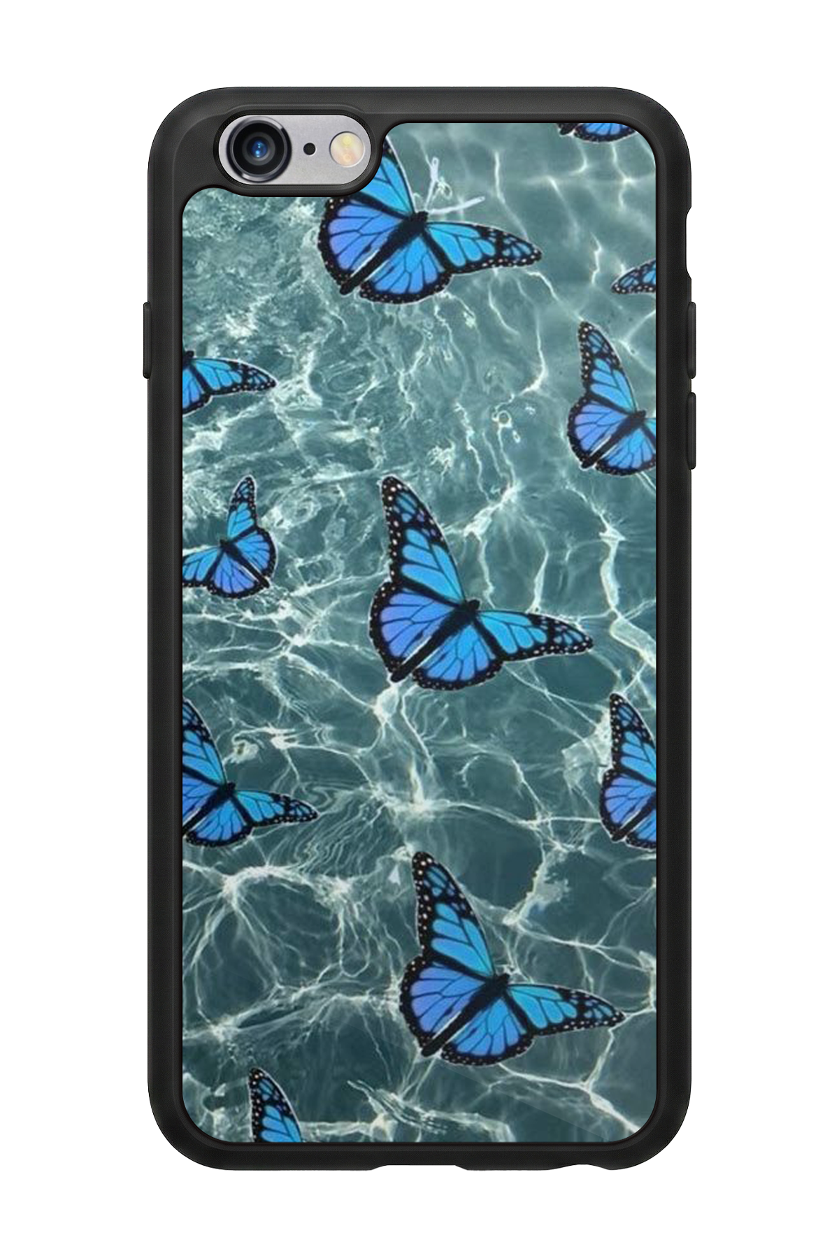 iPhone 6s Plus Uyumlu Kelebek Tasarımlı Glossy Premium Kılıf