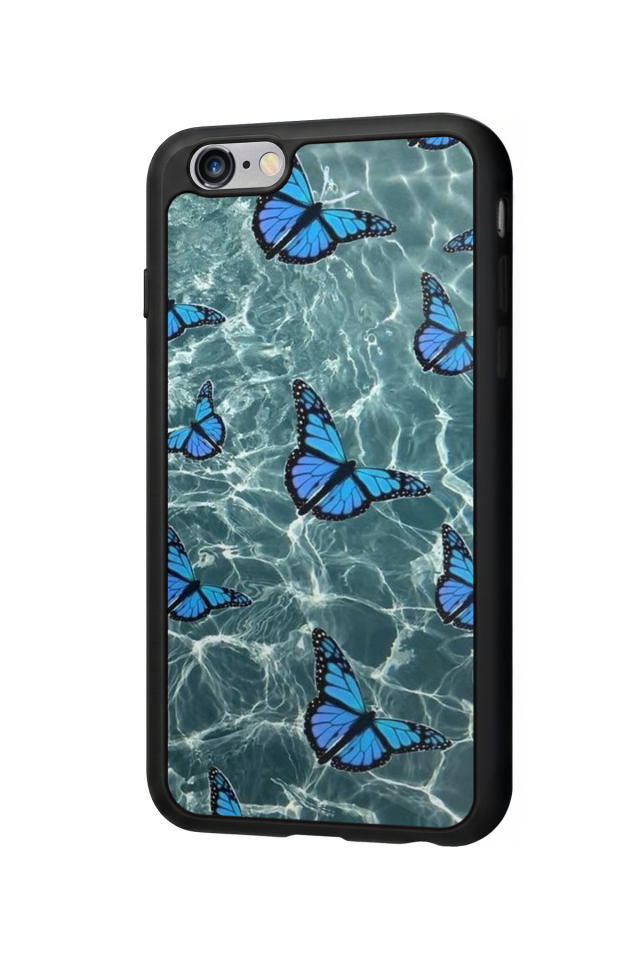iPhone 6s Plus Uyumlu Kelebek Tasarımlı Glossy Premium Kılıf