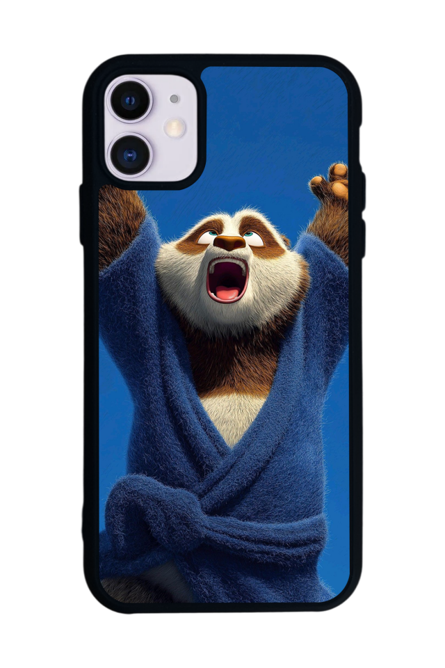 iPhone 11 Uyumlu Kung Fu Panda Tasarımlı Glossy Premium Kılıf
