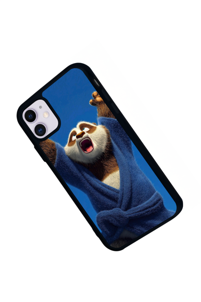 iPhone 11 Uyumlu Kung Fu Panda Tasarımlı Glossy Premium Kılıf