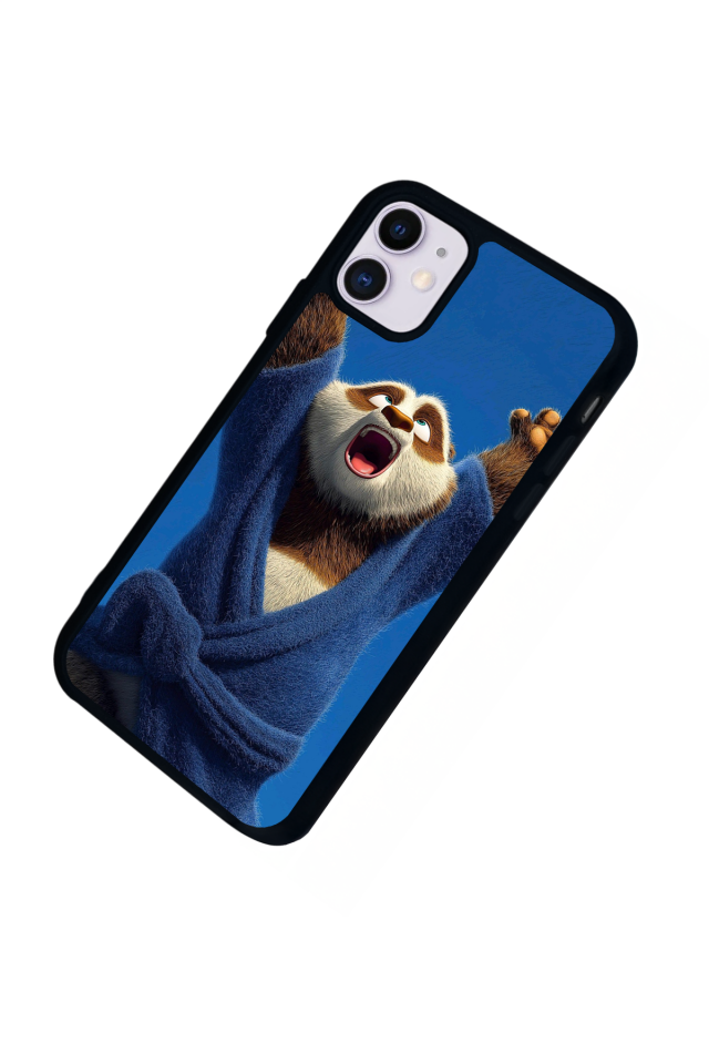 iPhone 11 Uyumlu Kung Fu Panda Tasarımlı Glossy Premium Kılıf