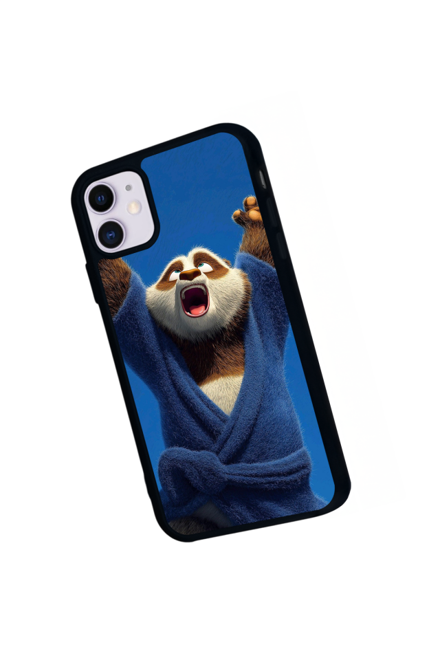 iPhone 11 Uyumlu Kung Fu Panda Tasarımlı Glossy Premium Kılıf