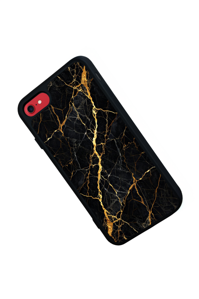 iPhone 7 Uyumlu Mermer Marble Tasarımlı Glossy Premium Kılıf