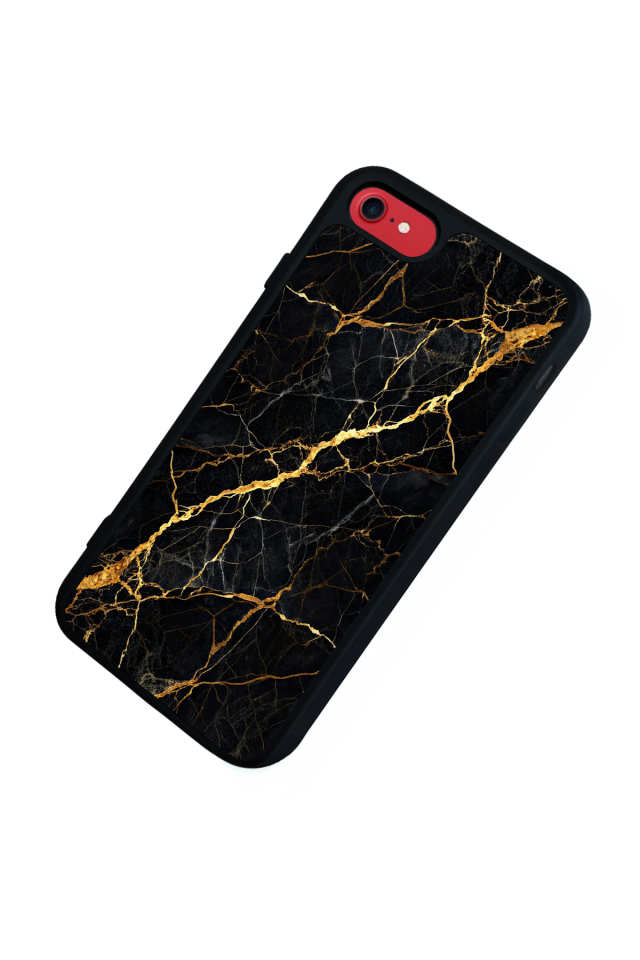 iPhone 7 Uyumlu Mermer Marble Tasarımlı Glossy Premium Kılıf