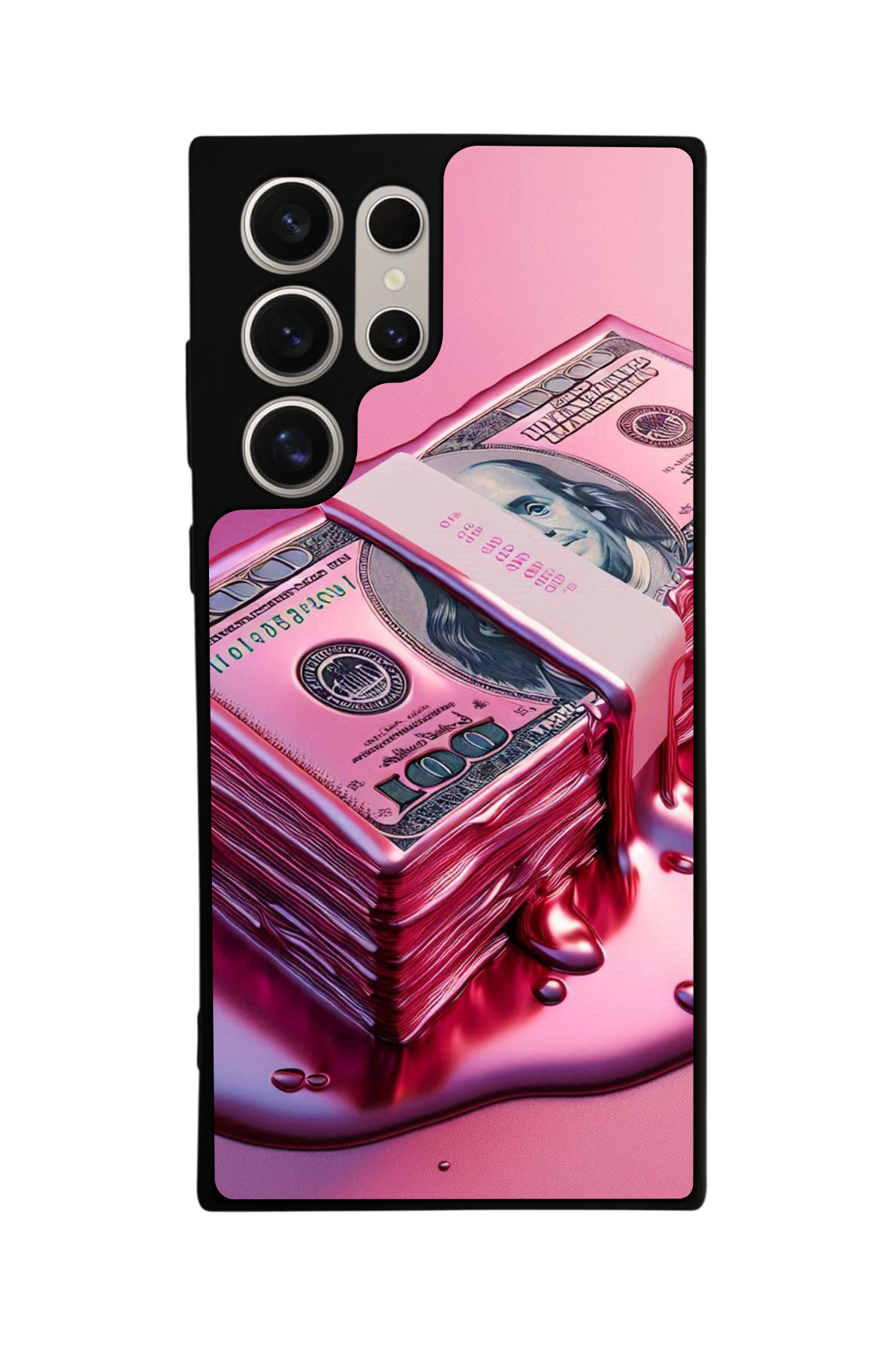 Samsung Galaxy S22 Ultra Uyumlu Money Para Tasarımlı Glossy Premium Kılıf