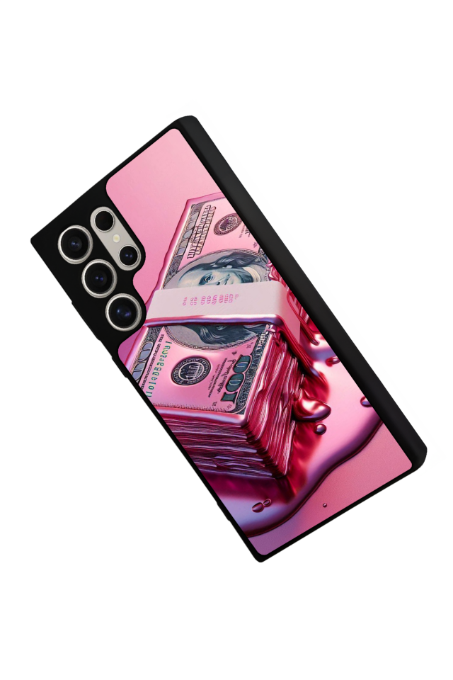 Samsung Galaxy S22 Ultra Uyumlu Money Para Tasarımlı Glossy Premium Kılıf