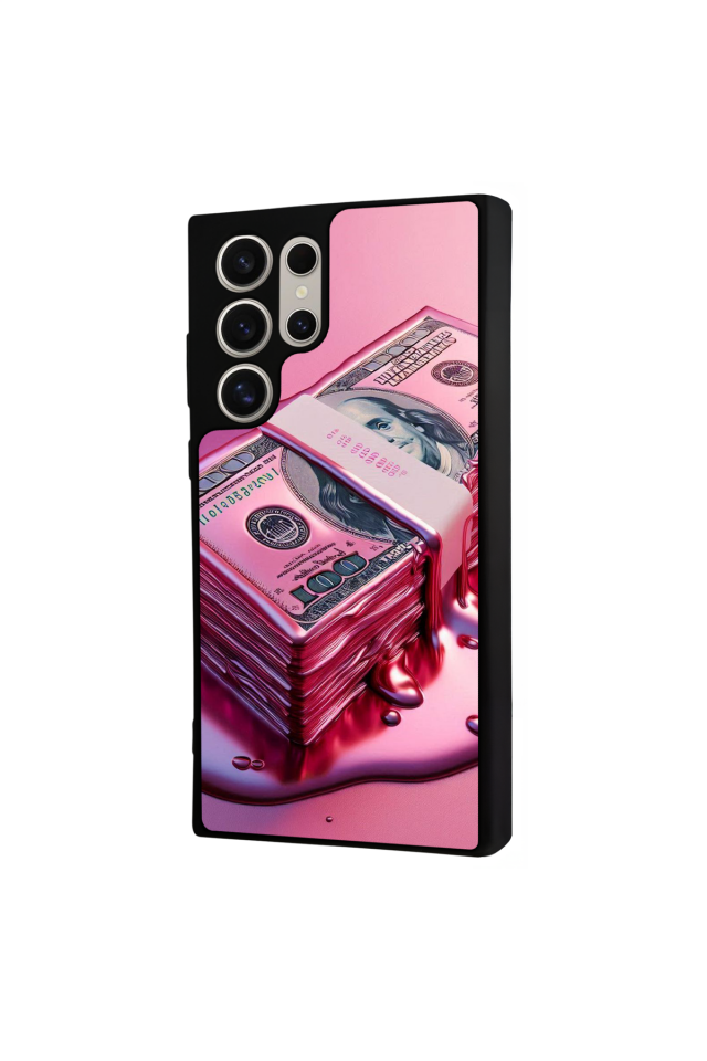 Samsung Galaxy S22 Ultra Uyumlu Money Para Tasarımlı Glossy Premium Kılıf