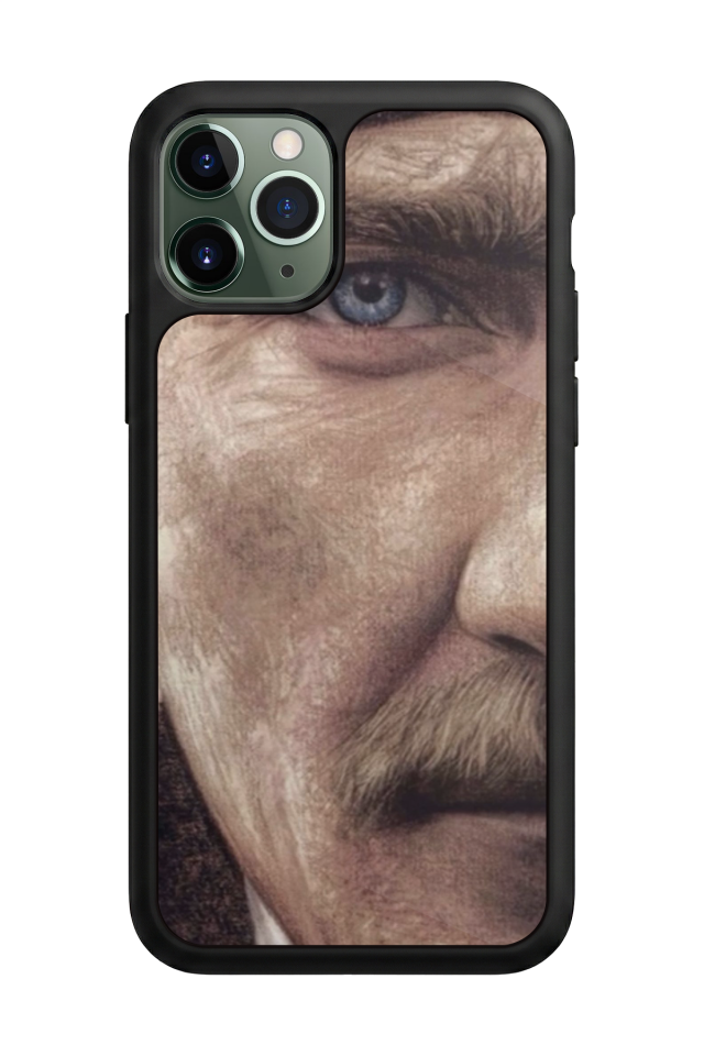 iPhone 11 Pro Max Uyumlu Mustafa Kemal Ataturk Tasarımlı Glossy Premium Kılıf