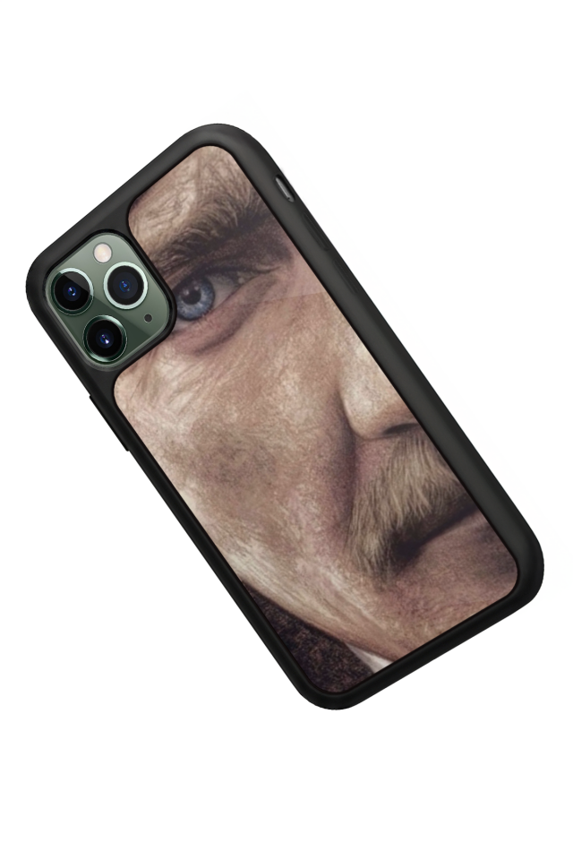 iPhone 11 Pro Max Uyumlu Mustafa Kemal Ataturk Tasarımlı Glossy Premium Kılıf