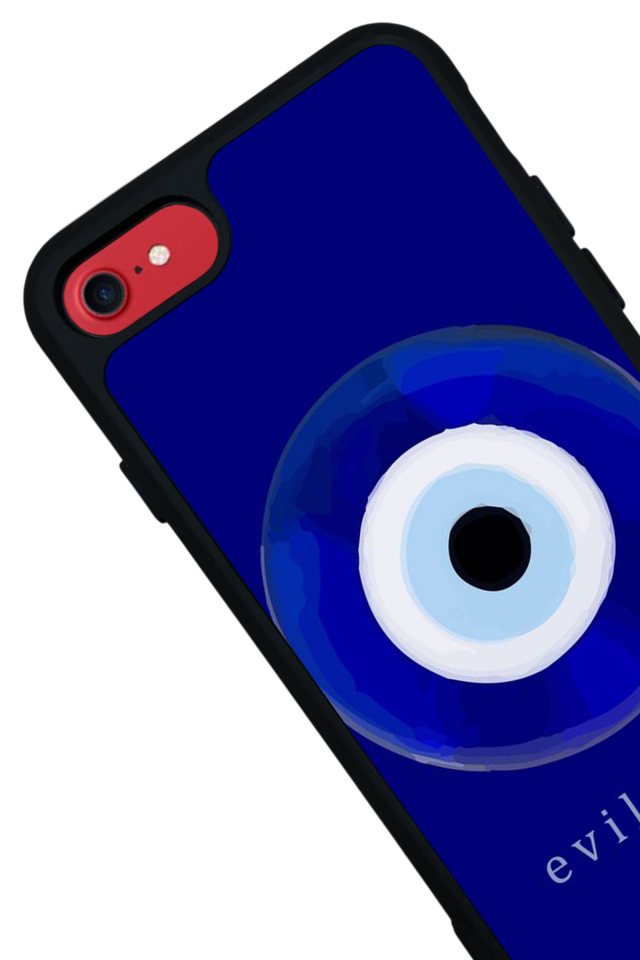 iPhone SE Uyumlu Nazar Tasarımlı Glossy Premium Kılıf