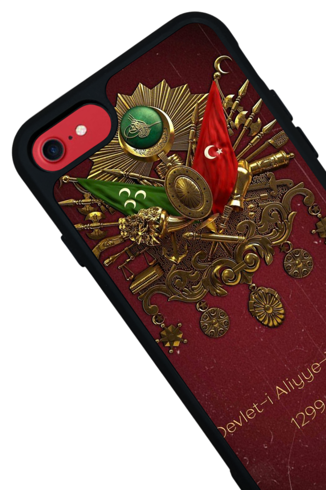 iPhone 8 Uyumlu Osmanli Tugrasi Tasarımlı Glossy Premium Kılıf