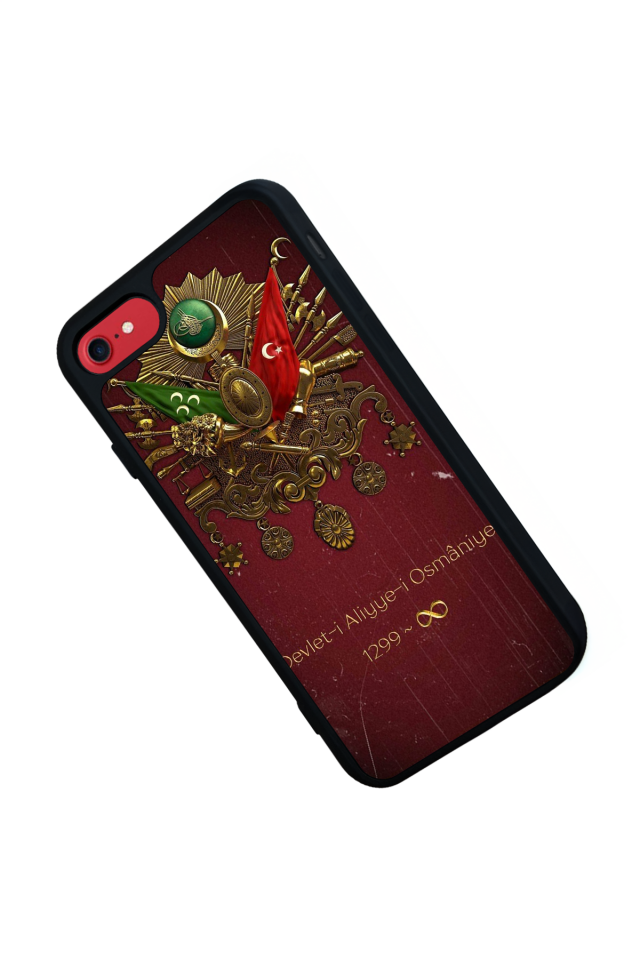 iPhone 8 Uyumlu Osmanli Tugrasi Tasarımlı Glossy Premium Kılıf