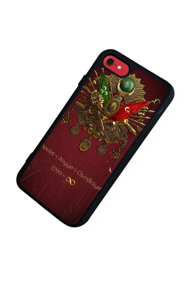 iPhone 8 Uyumlu Osmanli Tugrasi Tasarımlı Glossy Premium Kılıf