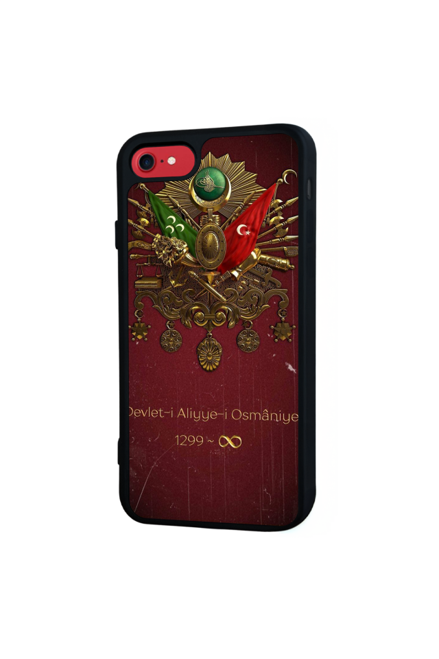 iPhone 8 Uyumlu Osmanli Tugrasi Tasarımlı Glossy Premium Kılıf