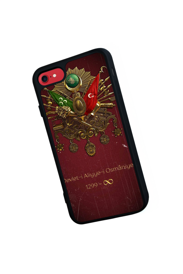 iPhone 8 Uyumlu Osmanli Tugrasi Tasarımlı Glossy Premium Kılıf