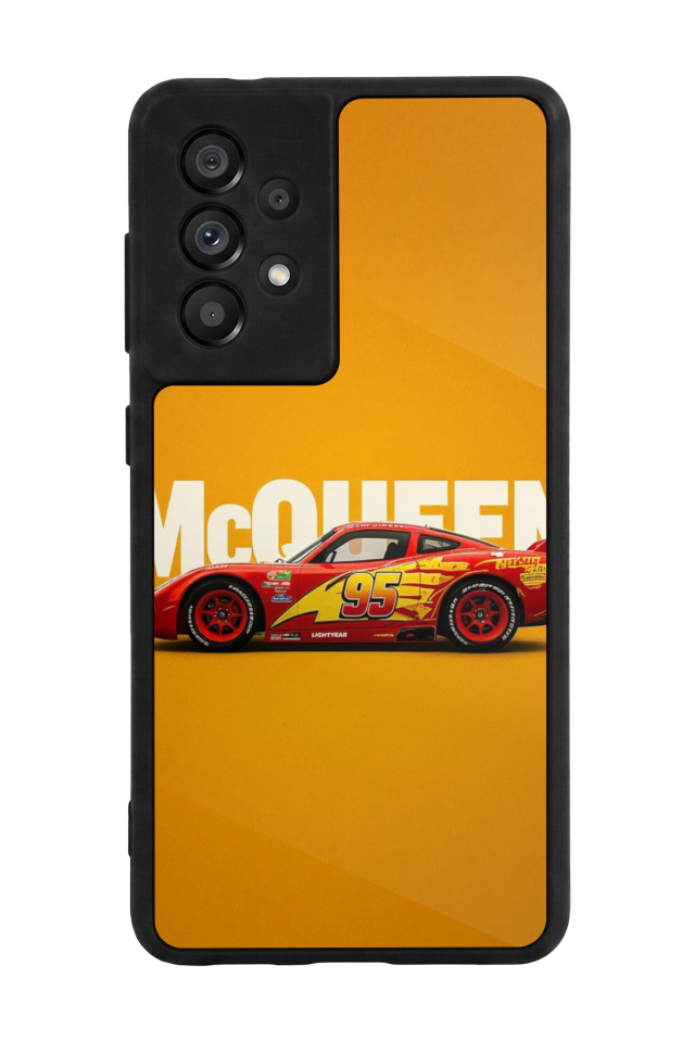 Samsung Galaxy A73 Uyumlu Şimsek McQueen Tasarımlı Glossy Premium Kılıf