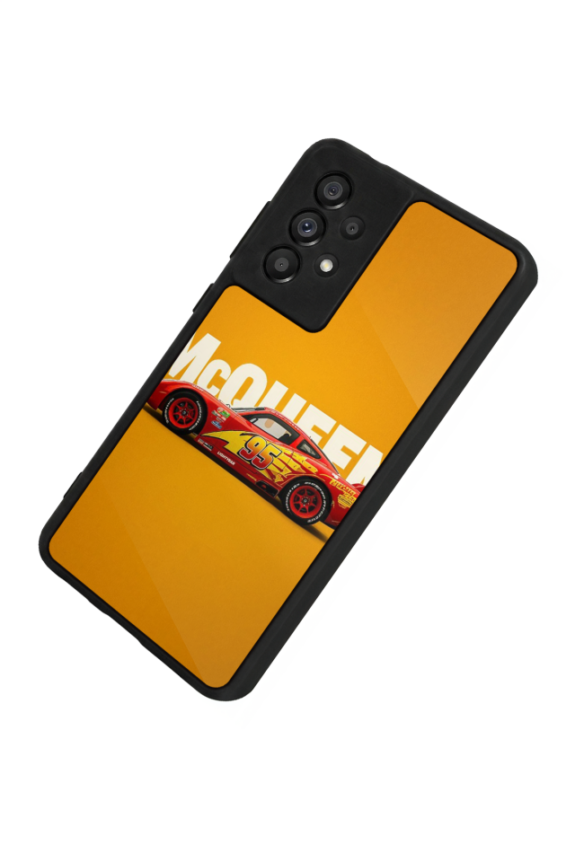Samsung Galaxy A73 Uyumlu Şimsek McQueen Tasarımlı Glossy Premium Kılıf