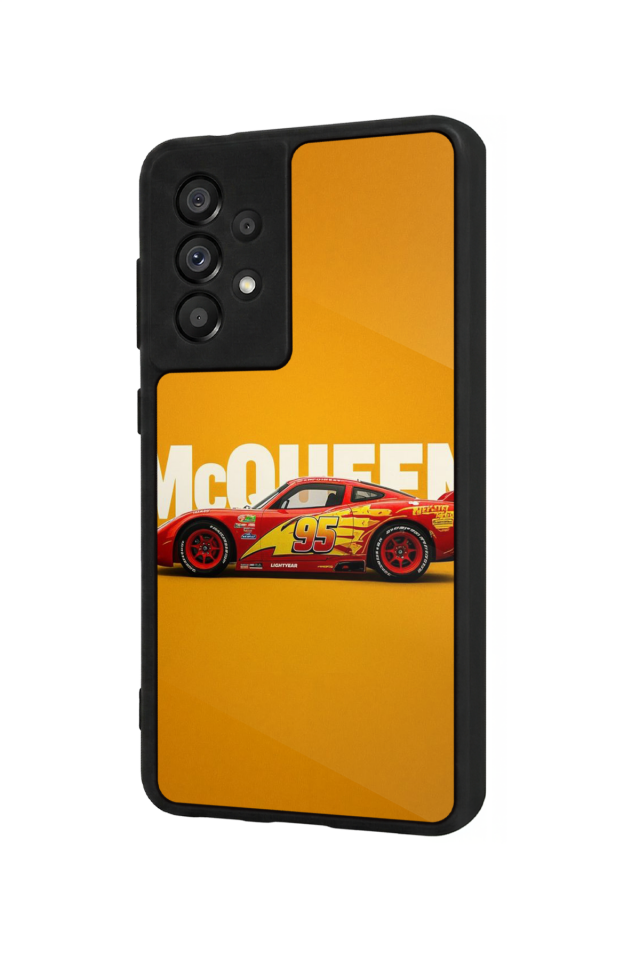 Samsung Galaxy A73 Uyumlu Şimsek McQueen Tasarımlı Glossy Premium Kılıf