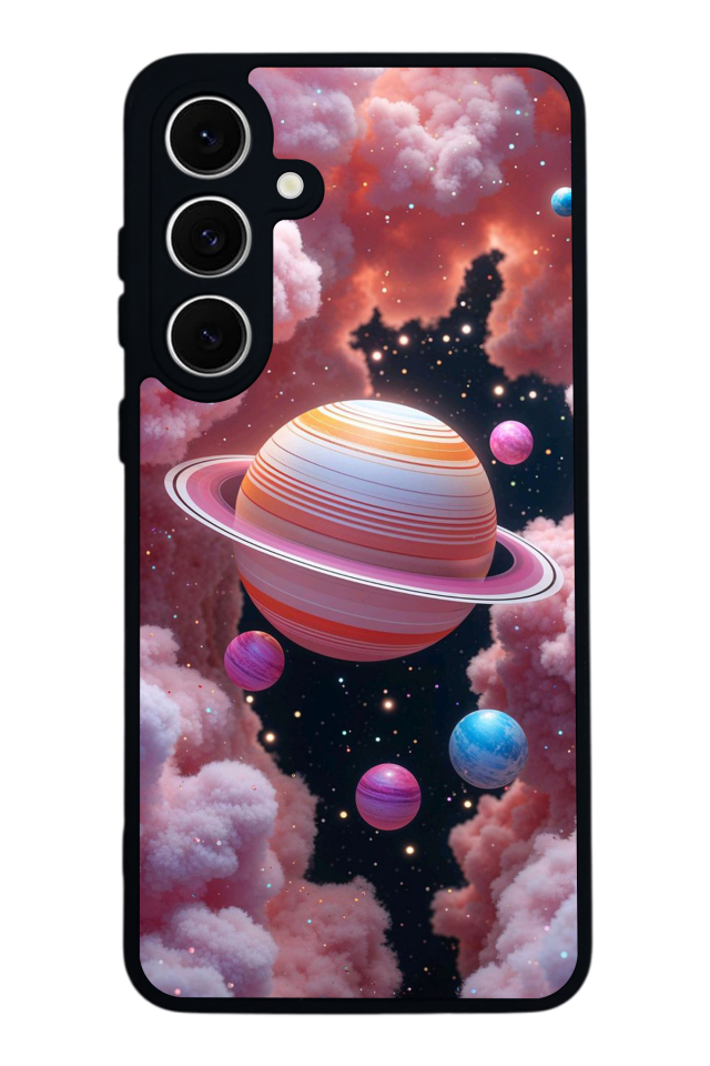 Samsung Galaxy S24 FE Uyumlu Uzay Tasarımlı Glossy Premium Kılıf